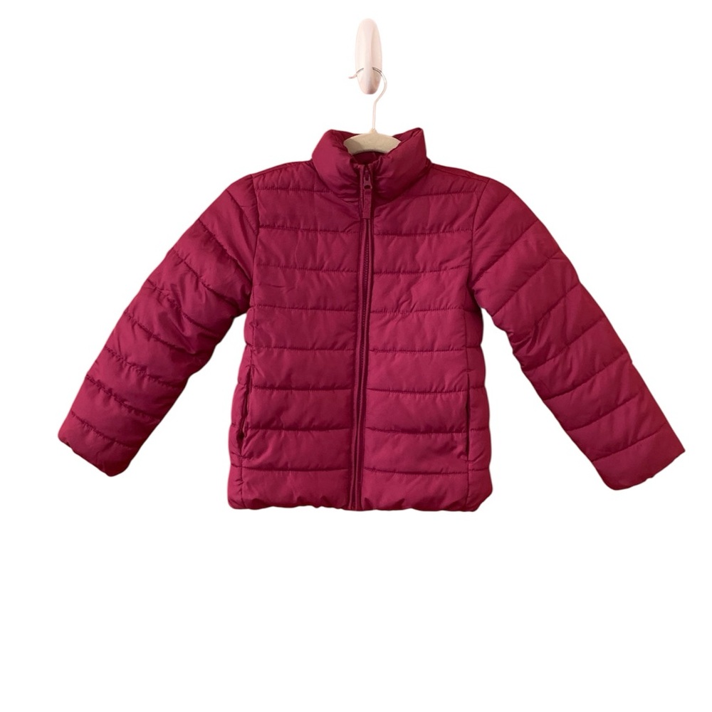 The Children's Place Fuchsia Puffer Jacket Girl 5-6